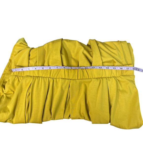 LuLaRoe Womens Pull On Mustard Skirt 3XL Elastic Waist Side Pockets Knee Length - Picture 9 of 10